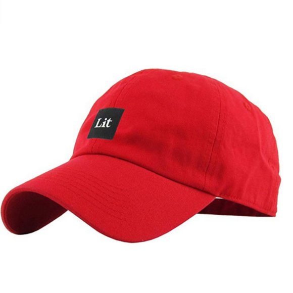 Other - Lit Patch Dad Hat Red